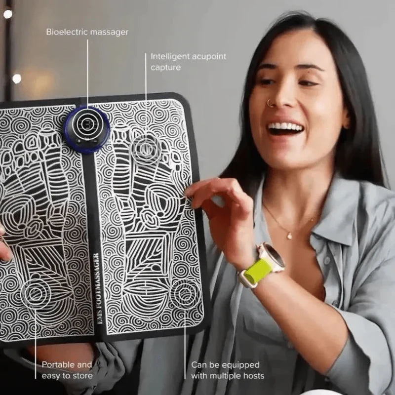 PulseRelief EMS™ – Massaggiatore Plantare Intelligente a Impulsi